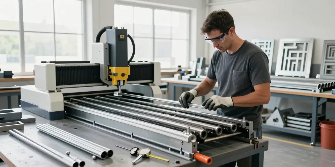 Custom metalwork vancouver fabrication workshop with skilled worker crafting custom railings and metal designs.