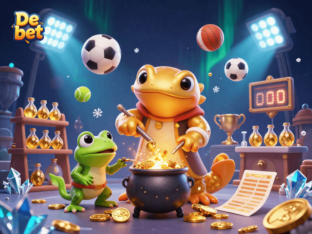Bet and win with De bet at an exhilarating casino scene filled with excitement and rewards.