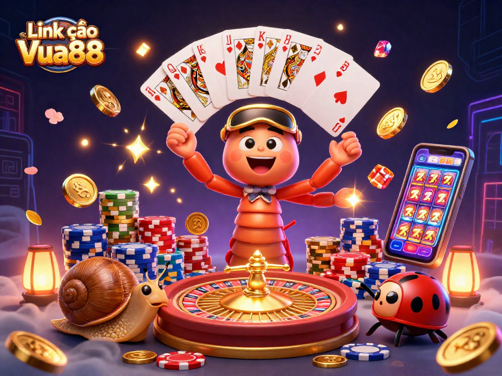 Experience lively gameplay at Link vào Vua88, featuring dynamic characters and exciting casino elements.