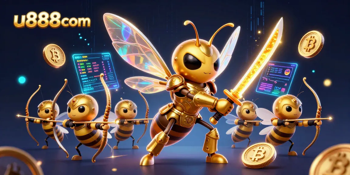 Bet on u888com with exciting gaming adventures and crypto bonuses, featuring vibrant 3D details.