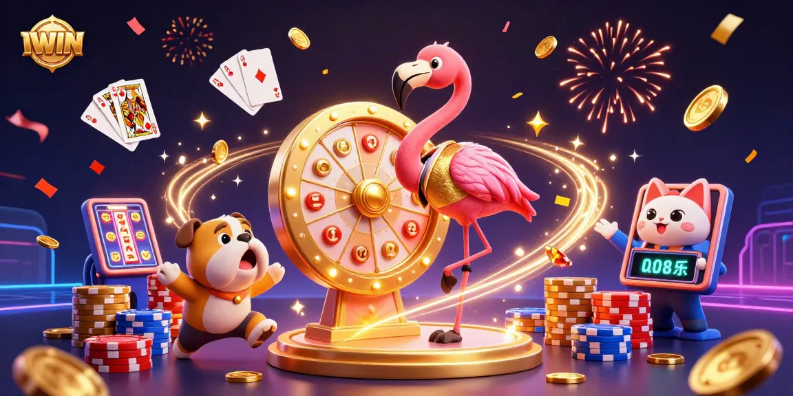 IWIN captivates players with an exciting prize wheel and vibrant casino atmosphere.