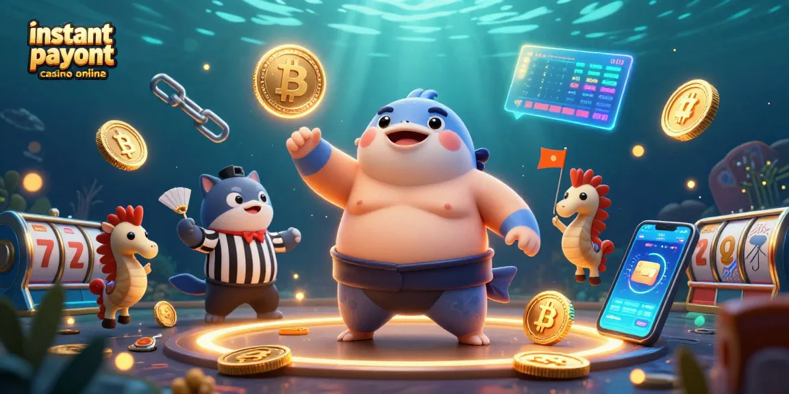 Engage with the instant payout casino online showcasing vibrant underwater characters and casino-themed elements.