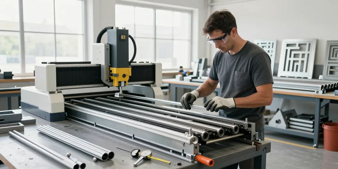 Custom metalwork vancouver fabrication workshop with skilled worker crafting custom railings and metal designs.