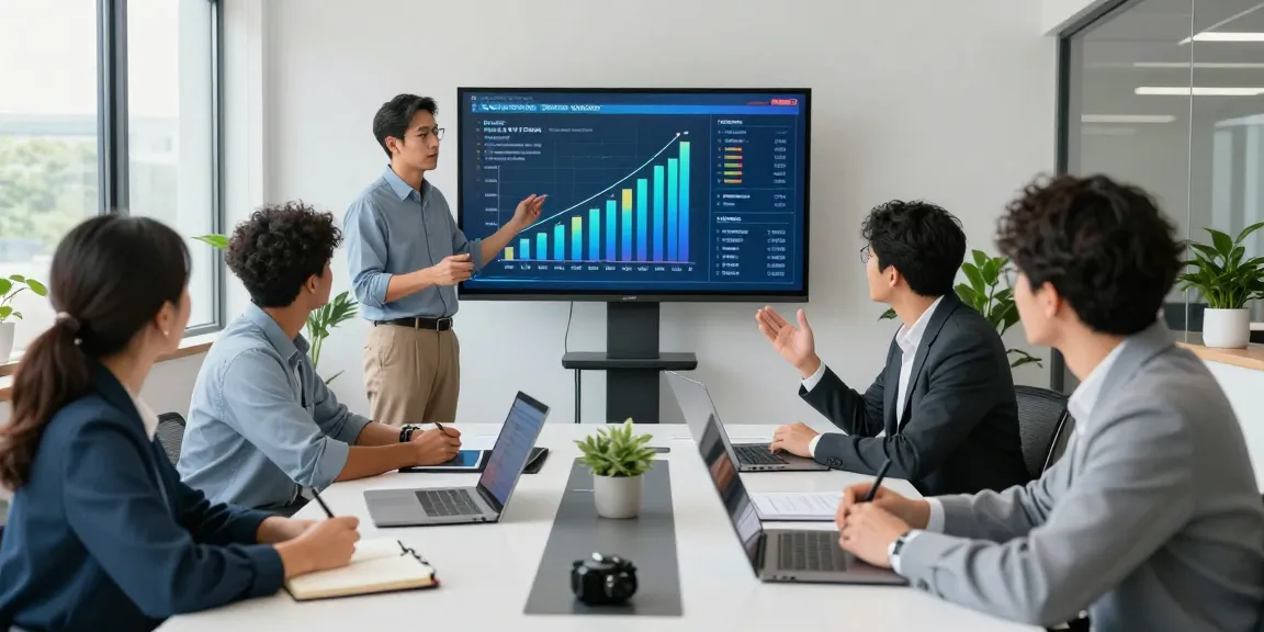 How much does IT support cost in UK? Team collaborating in a modern office discussing IT support solutions.