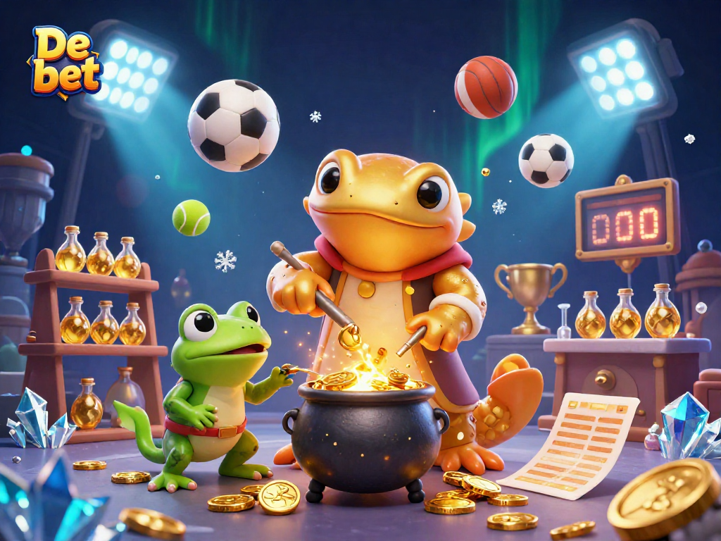 Bet and win with De bet at an exhilarating casino scene filled with excitement and rewards.