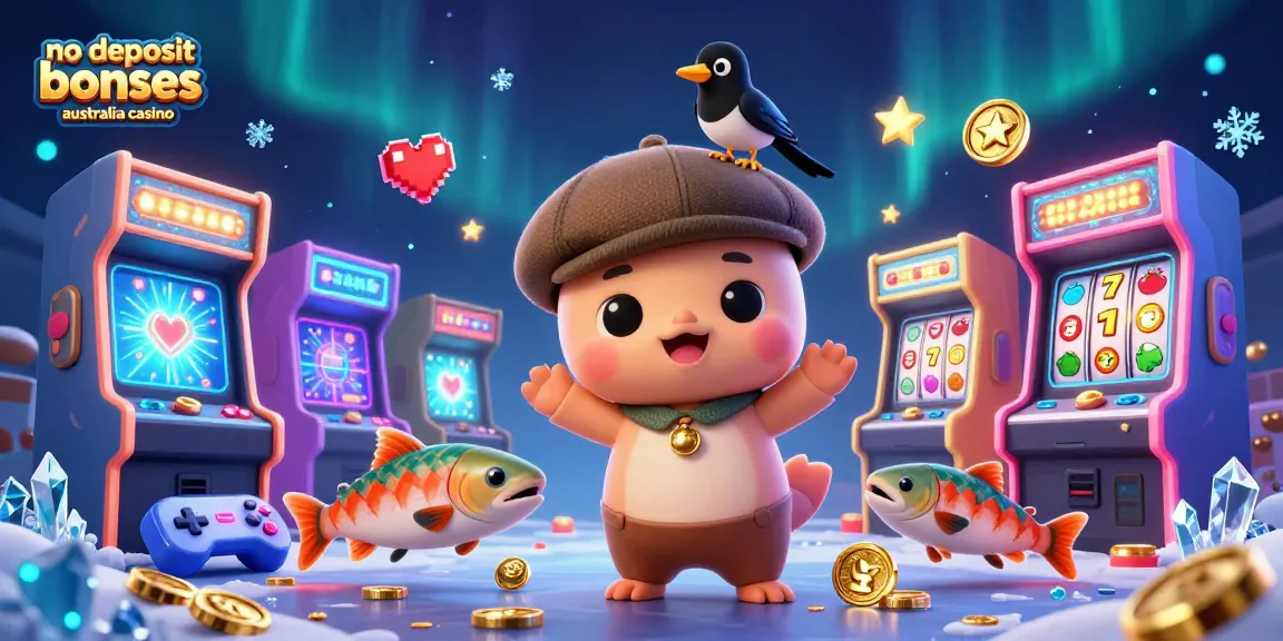 Engage with no deposit bonuses australia casino through an enchanting gaming scene featuring playful characters.