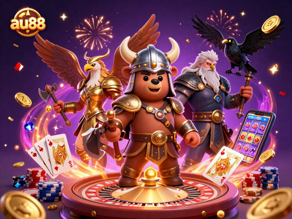 Experience thrilling action at au88 with a vibrant Viking-themed casino extravaganza!