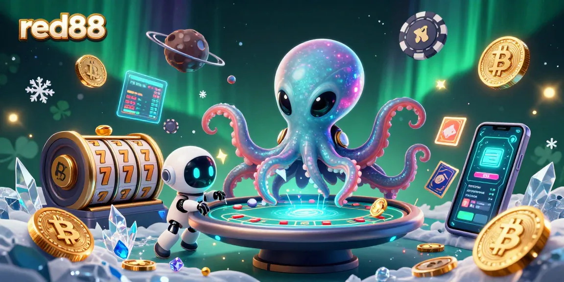 Experience thrilling gameplay at red88 with a dynamic poker scene featuring excited characters and floating chips.
