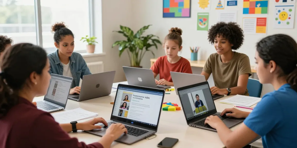 Interactive Online ABA courses empowering educators and families in a vibrant learning environment.
