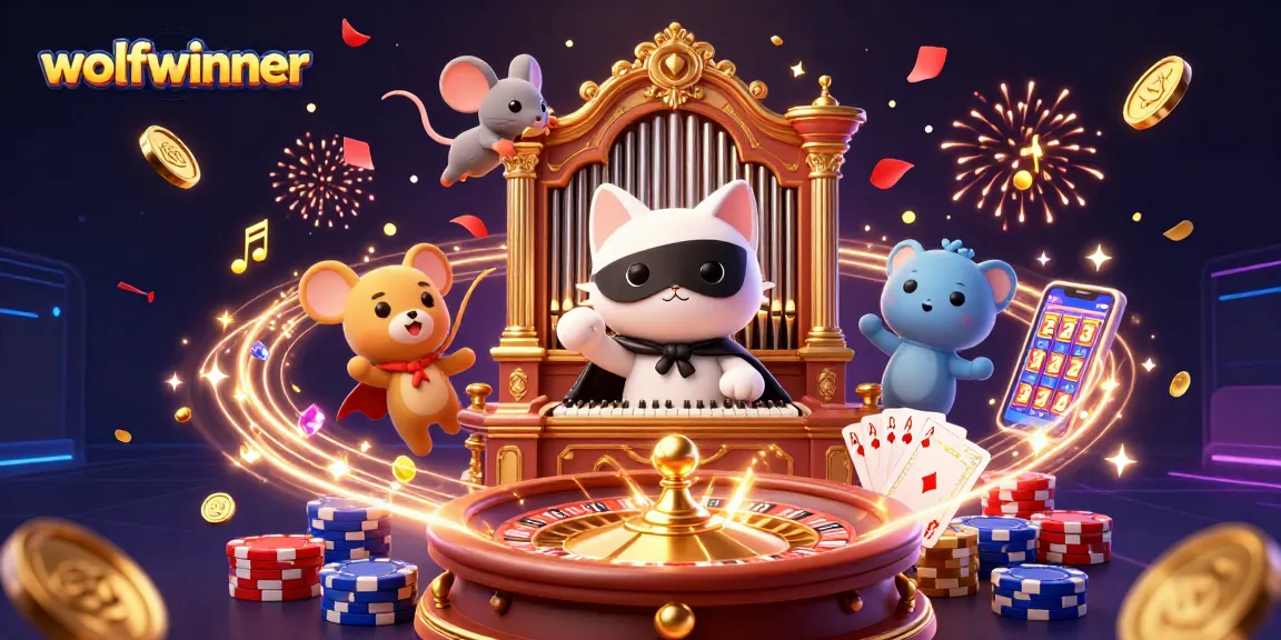 Experience winning strategies at wolfwinner with a vibrant 3D casino adventure illustration