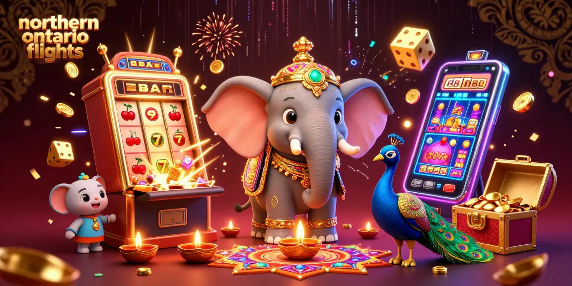Experience northern ontario flights with a festive 3D casino scene featuring dynamic jackpot action.