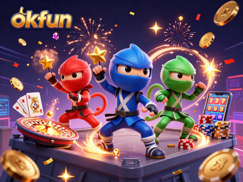 Experience the thrill of okfun with exciting winnings and vibrant casino elements in an engaging gaming scene.