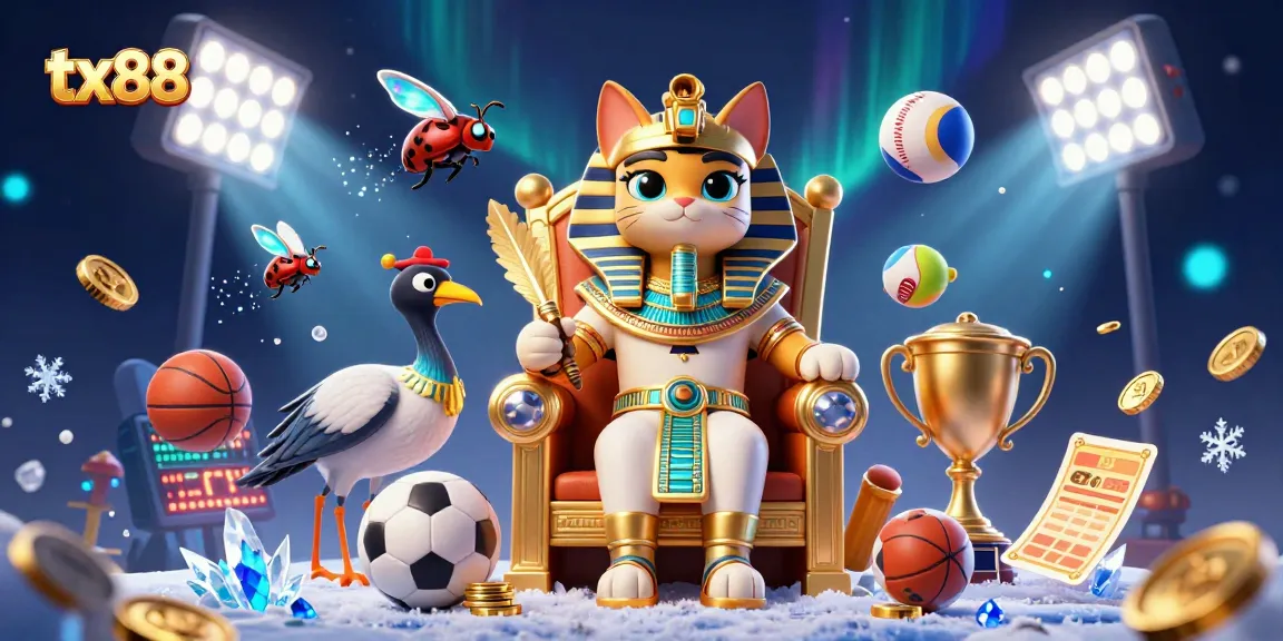 Place bets and play thrilling games at tx88, featuring vibrant characters and dynamic sports elements.