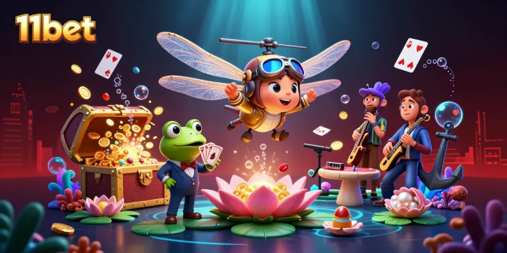 Experience exciting gameplay at 11bet with vibrant visuals and rich casino scenes.