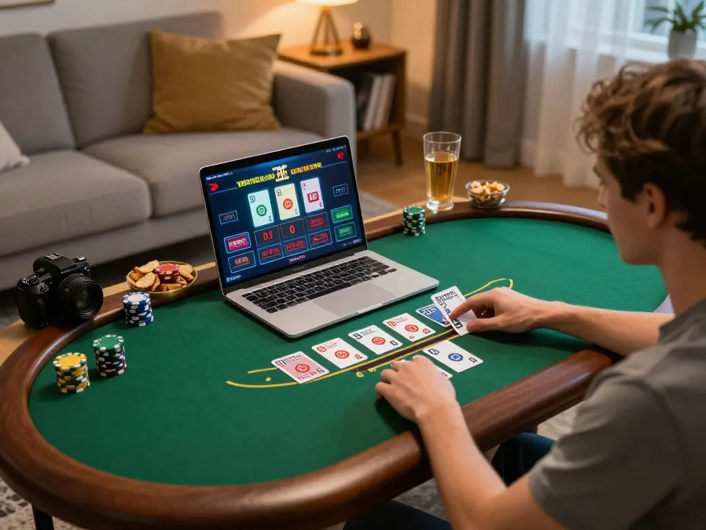 Người chơi LUCK8 tham gia trò chơi blackjack trực tuyến tại nhà, tạo ra một bầu không khí cờ bạc ấm cúng và hấp dẫn