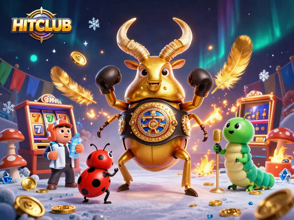 Engage the HITCLUB gaming experience with vibrant slot reels and dynamic betting elements.