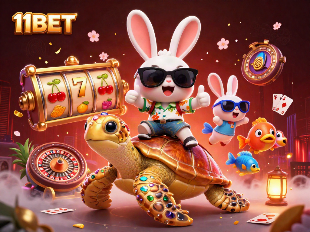 Experience exciting wins with 11BET's dynamic casino games featuring vibrant visuals and playful characters.