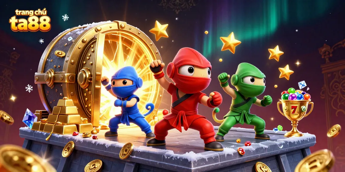 Experience thrilling slots action with trang chủ ta88 featuring a colorful ninja chameleon team.